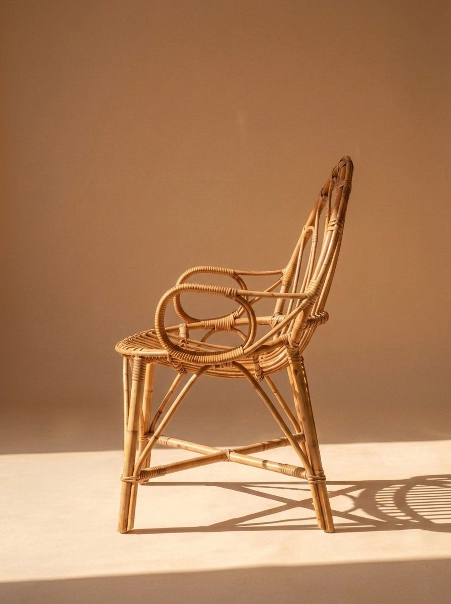 NOVI RATTAN CHAIR - Bespoke furniture - Lateral view