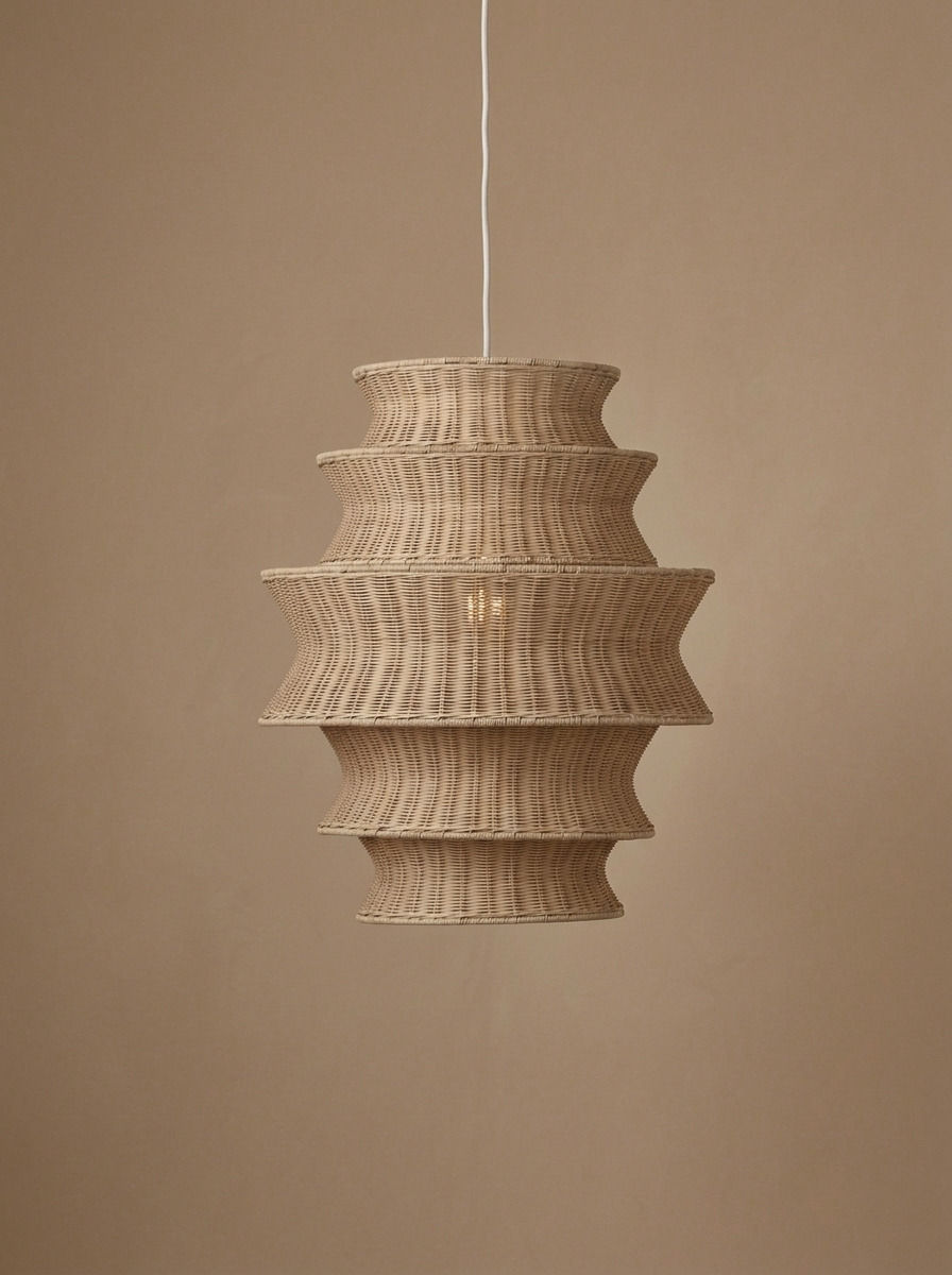 APEX RATTAN LAMP - Bespoke furniture - Front view