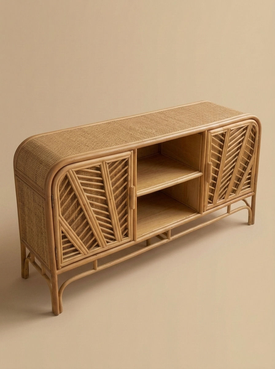 FEZZ RATTAN CABINET - Bespoke furniture - High angle view
