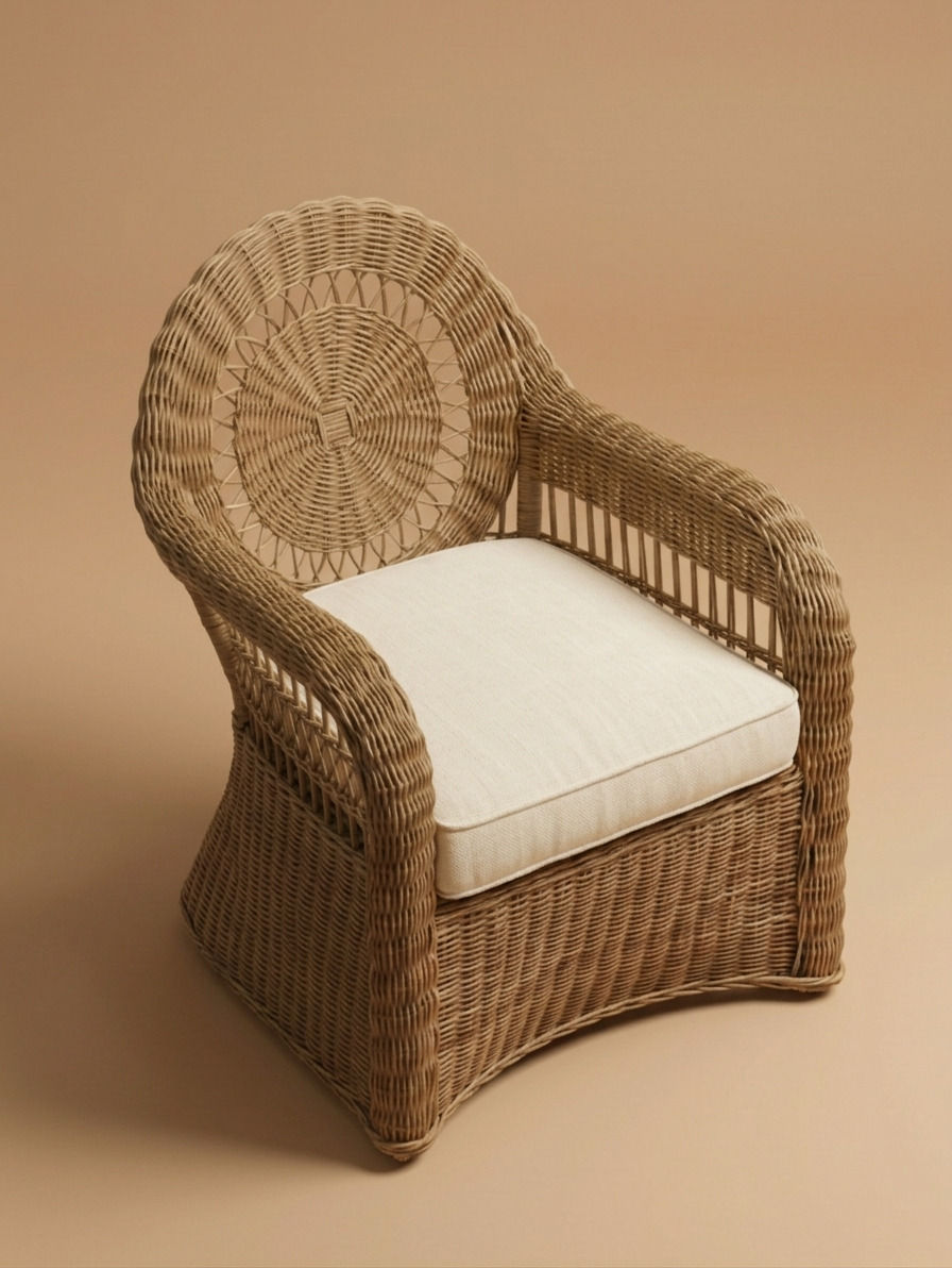 SOAN RATTAN CHAIR - Bespoke furniture - High angle view