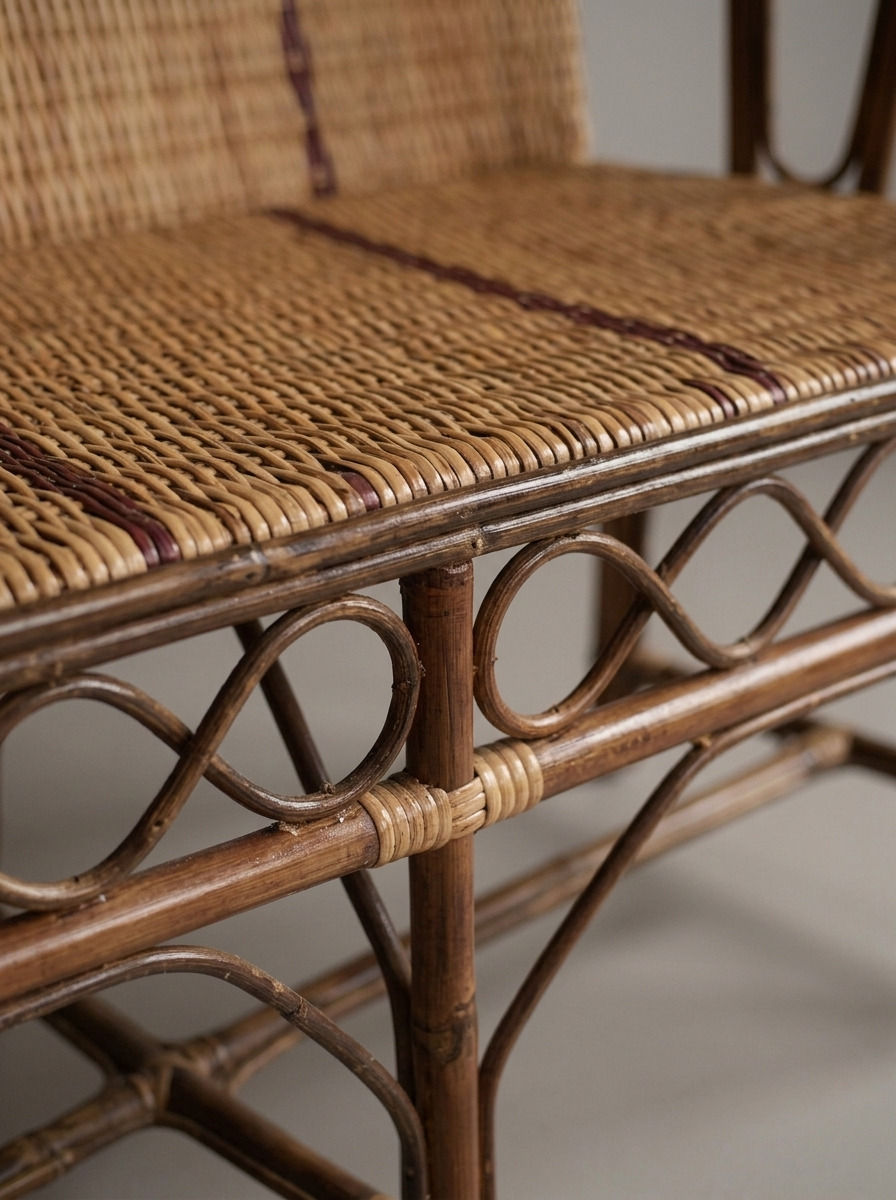 NEXI RATTAN SOFA - Bespoke furniture - Close up view