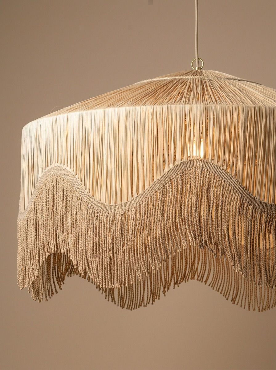 WILLOW RAFFIA LAMP  - Bespoke furniture - Detail view 1