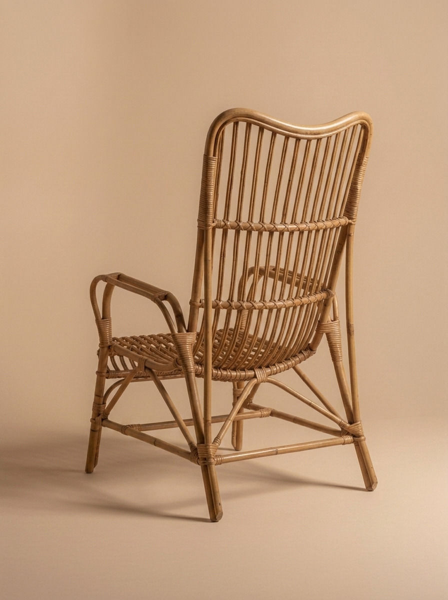 NEST RATTAN CHAIR - Bespoke furniture - Back view