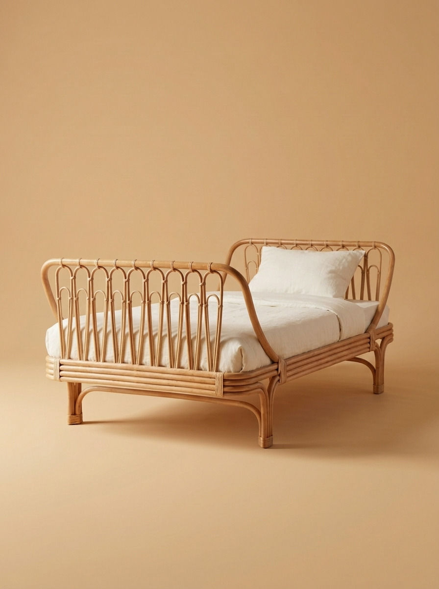 VEKKA RATTAN BED - Bespoke furniture - Main view