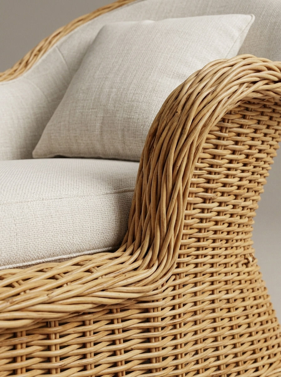 KORA RATTAN CHAISE LOUNGE - Bespoke furniture - Detail view
