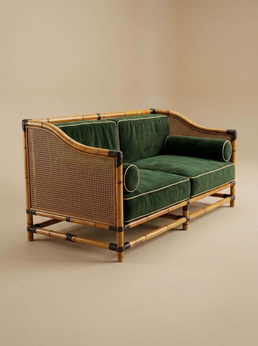 SIRA RATTAN SOFA - Bespoke furniture - Main view