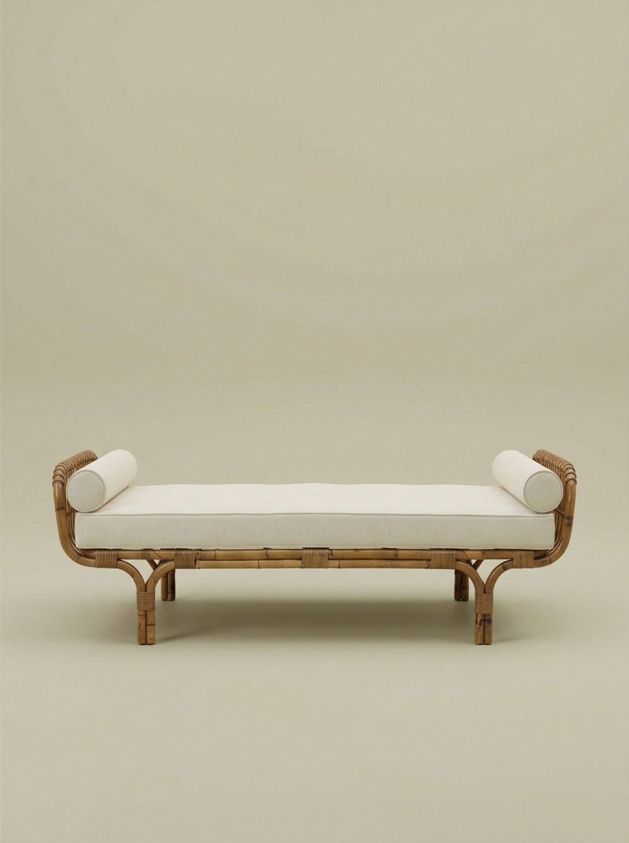 OUNA RATTAN DAYBED - Bespoke furniture - Lateral view
