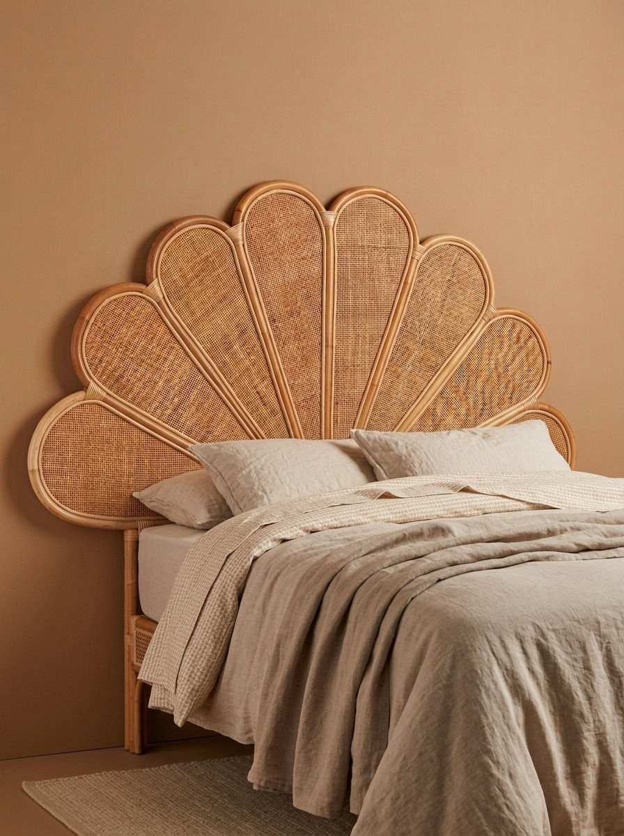 JUNA RATTAN HEADBOARD - Bespoke furniture - Perspective view