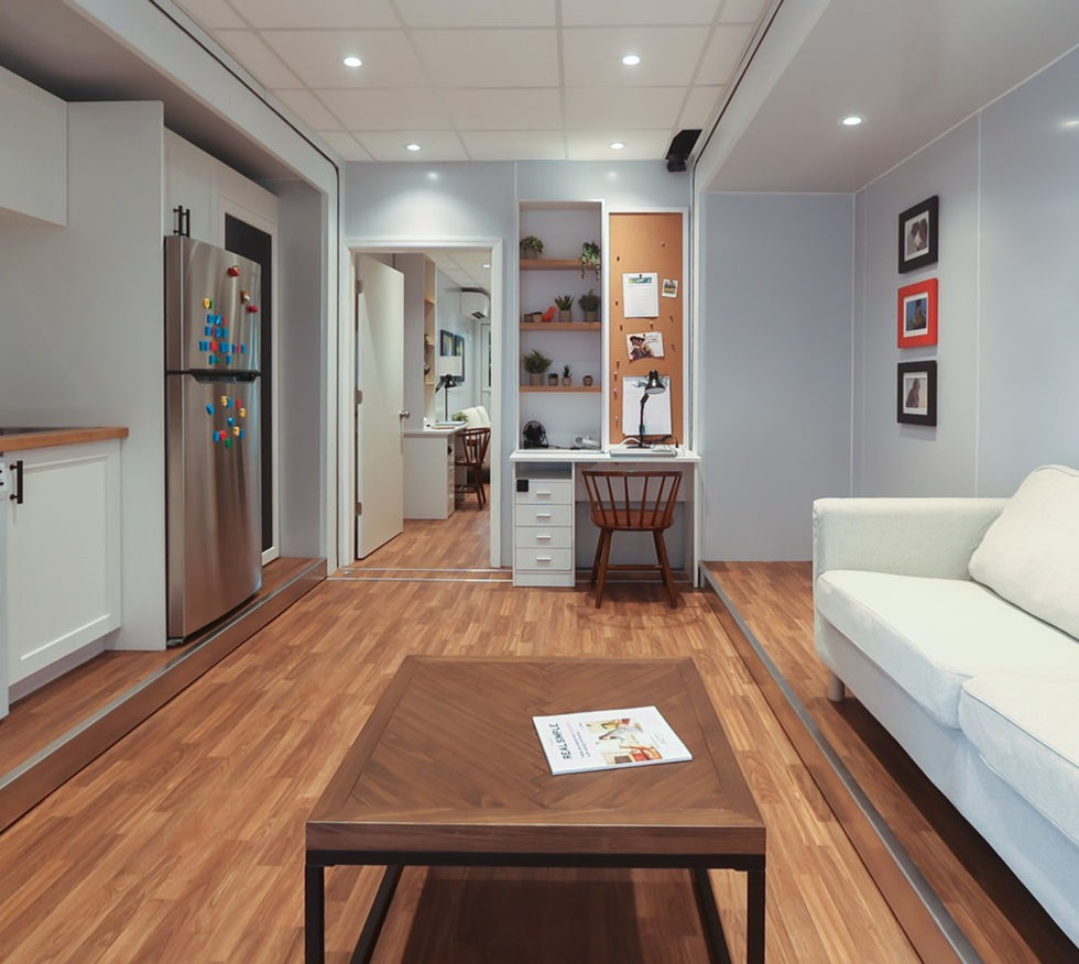 Interior view of the escape room design