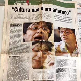 Matéria sobre a atuação de Eleonora Santa Rosa.