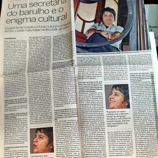 Matéria sobre a atuação de Eleonora Santa Rosa.