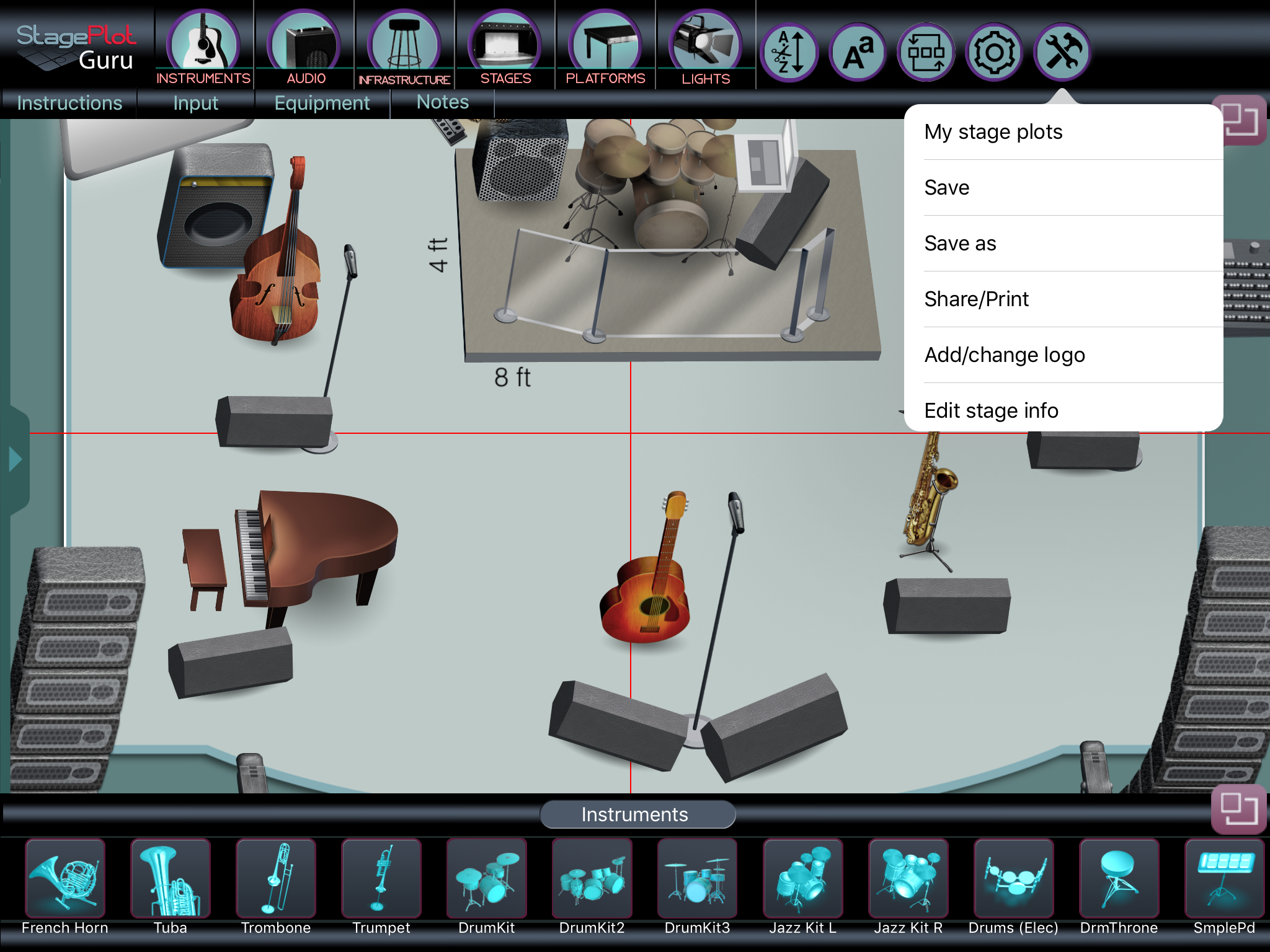 Tools Menu