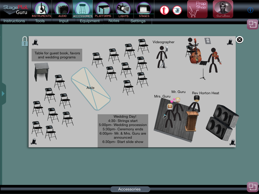 Space Planner for Weddings