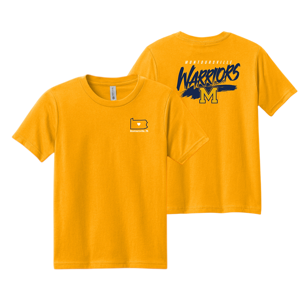 Thumbnail: 2-Logo Next Level Apparel® Youth Cotton Tee