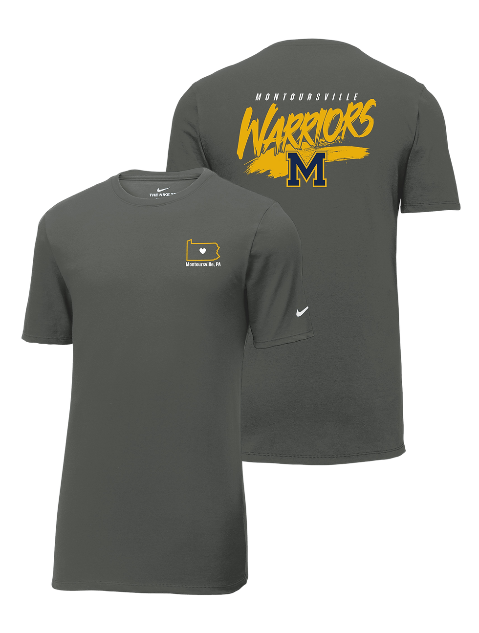 Thumbnail: 2-Logo Nike Dri-FIT Cotton/Poly Tee