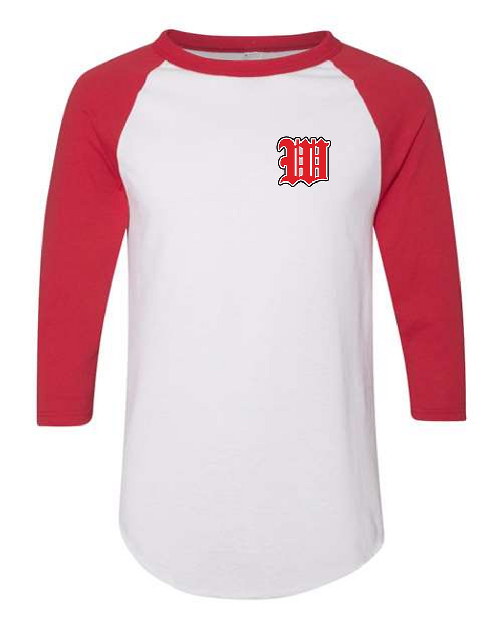 Thumbnail: Augusta Sportswear - Three-Quarter Raglan Sleeve Baseball Jersey