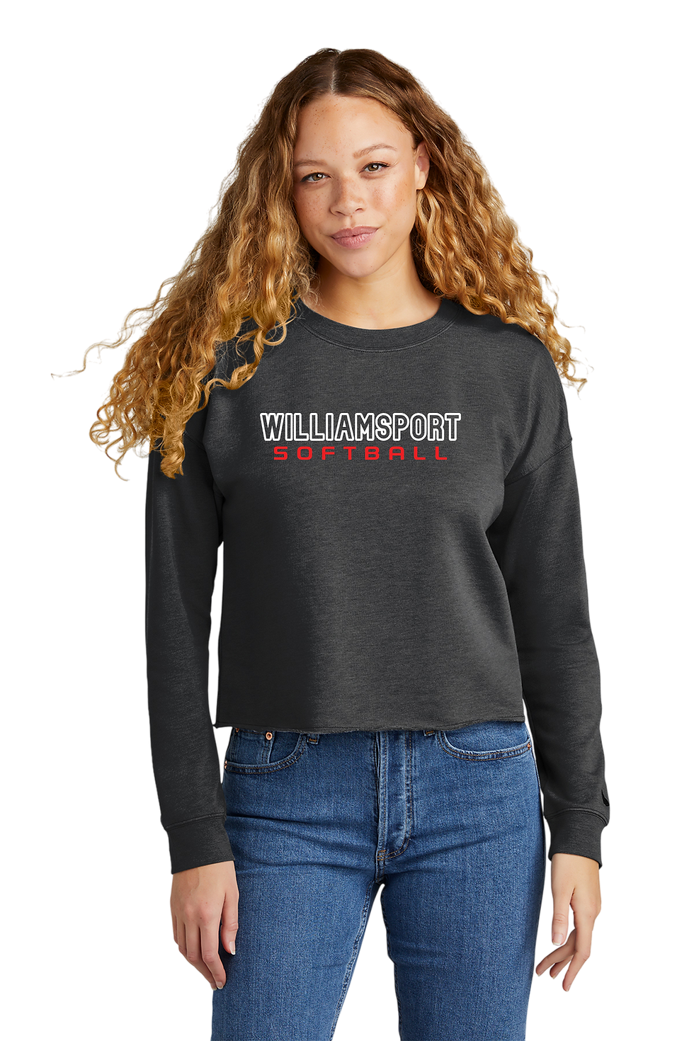 Thumbnail: New Era® Ladies Tri-Blend Fleece CROPPED FIT