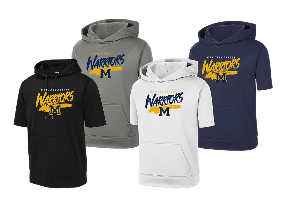 Thumbnail: Sport-Tek ® Youth Sport-Wick ® Fleece Short Sleeve Hooded Pullover