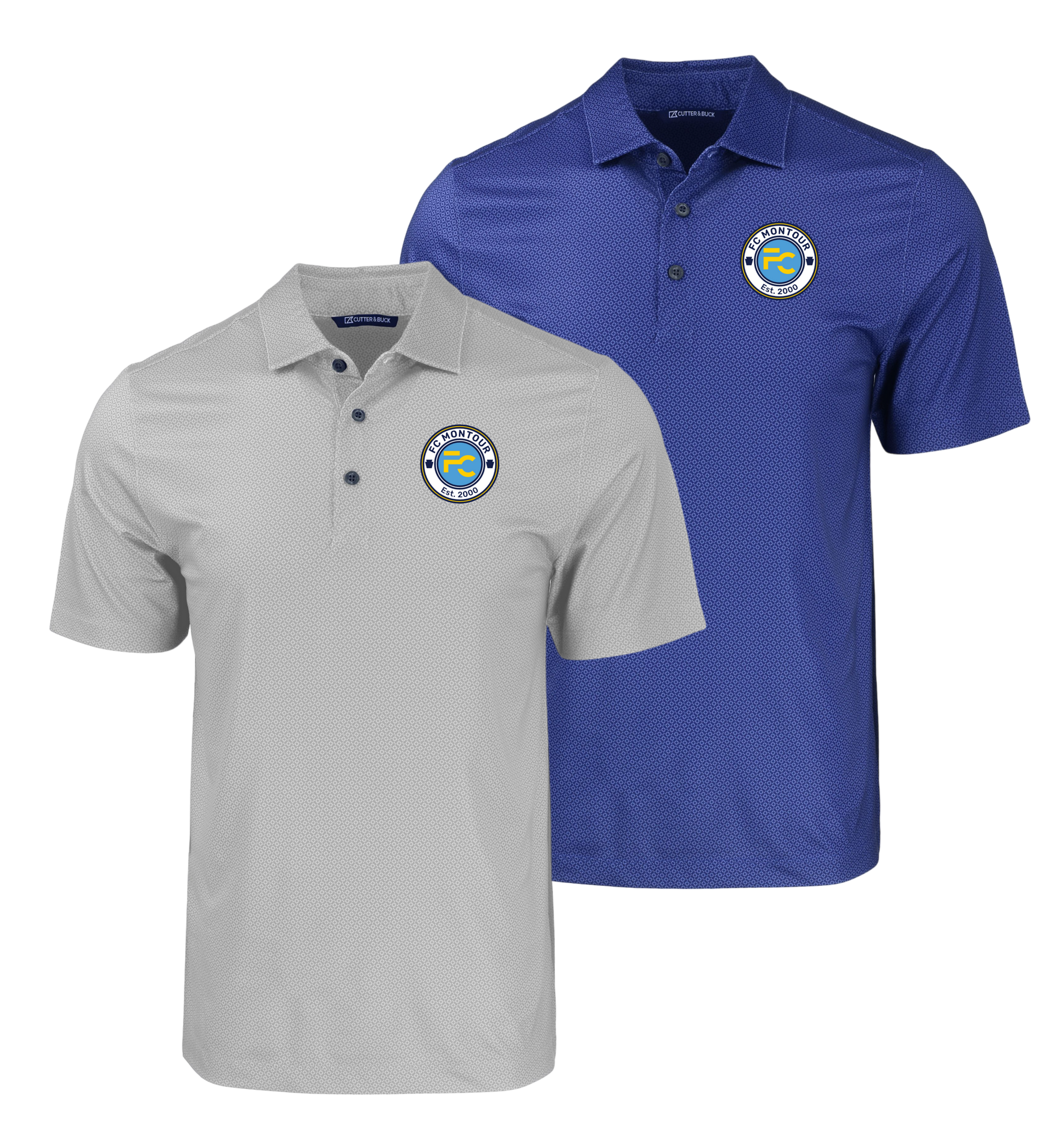 Cutter & Buck Pike Eco Tonal Geo Print Stretch Recycled Mens Big & Tall Polo