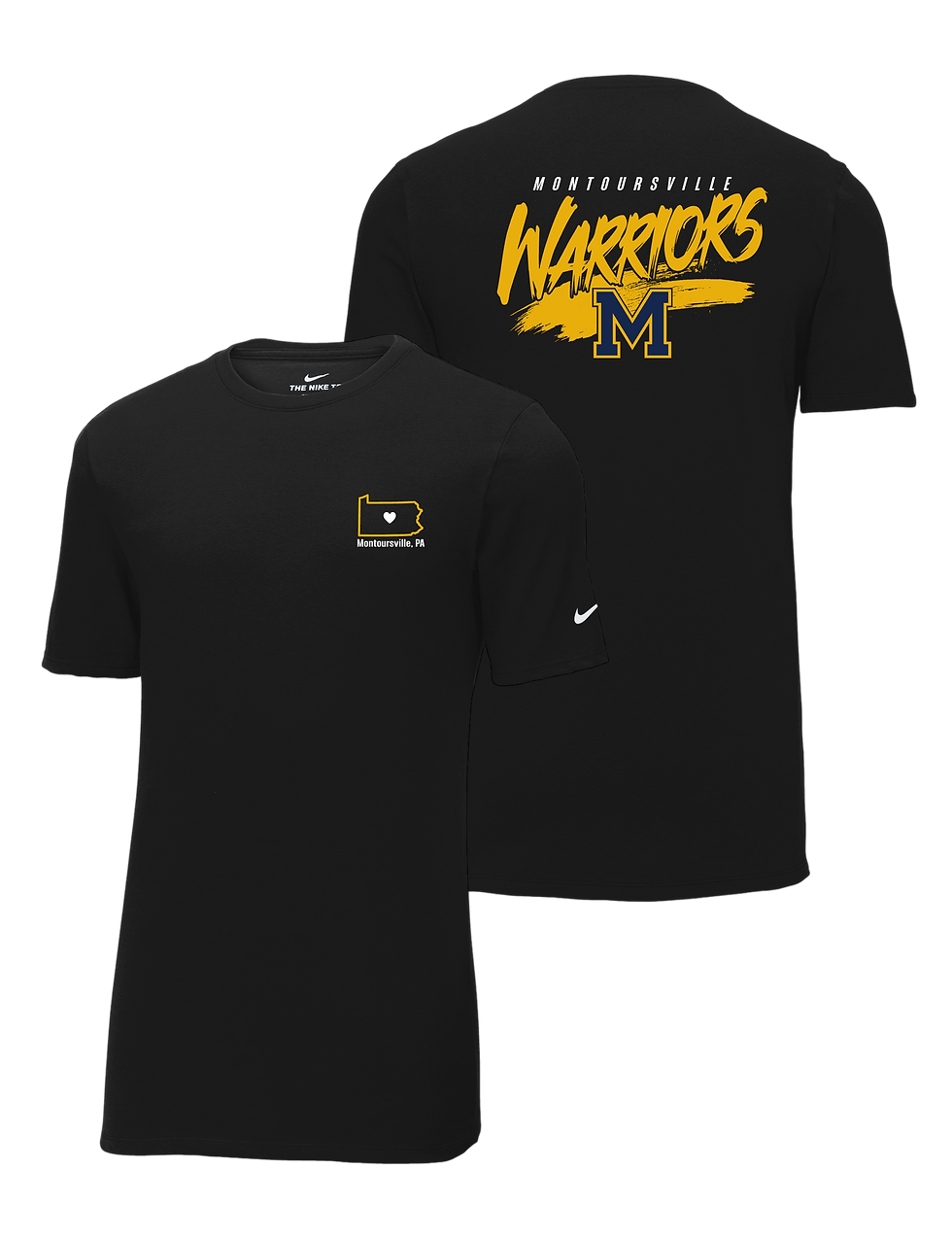 Thumbnail: 2-Logo Nike Dri-FIT Cotton/Poly Tee