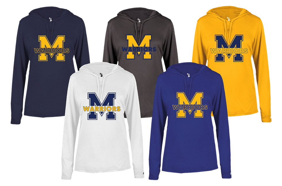 Thumbnail: Badger - Women's B-Core Long Sleeve Hooded T-Shirt