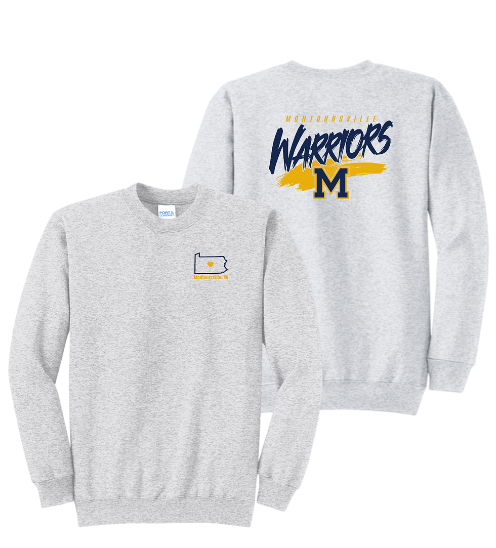 Thumbnail: 2-Logo Port & Co™ Core Fleece Crewneck Sweatshirt