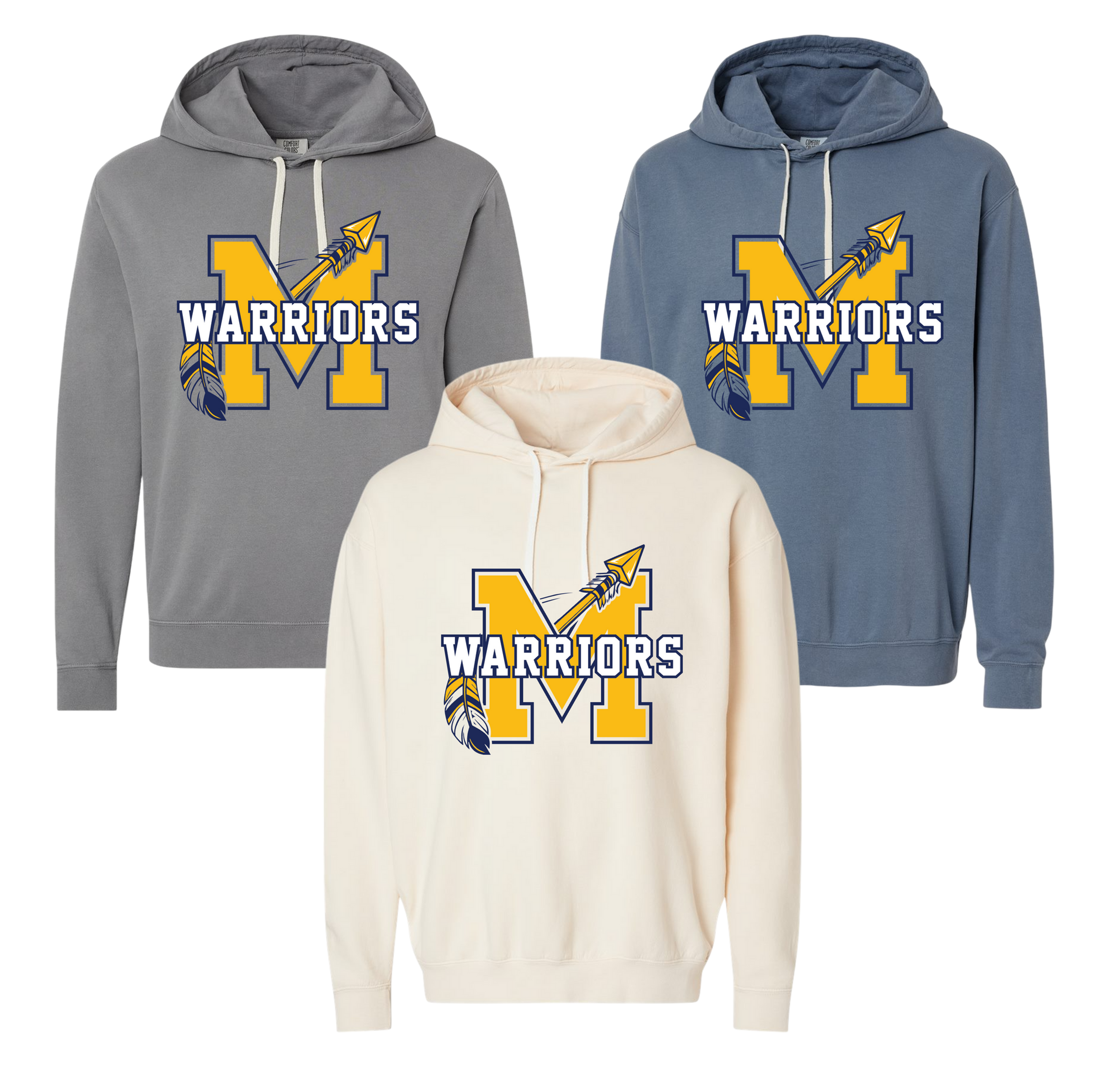 Comfort Colors Unisex Garment-Dyed Lightweight Fleece Hooded Sweatshirt