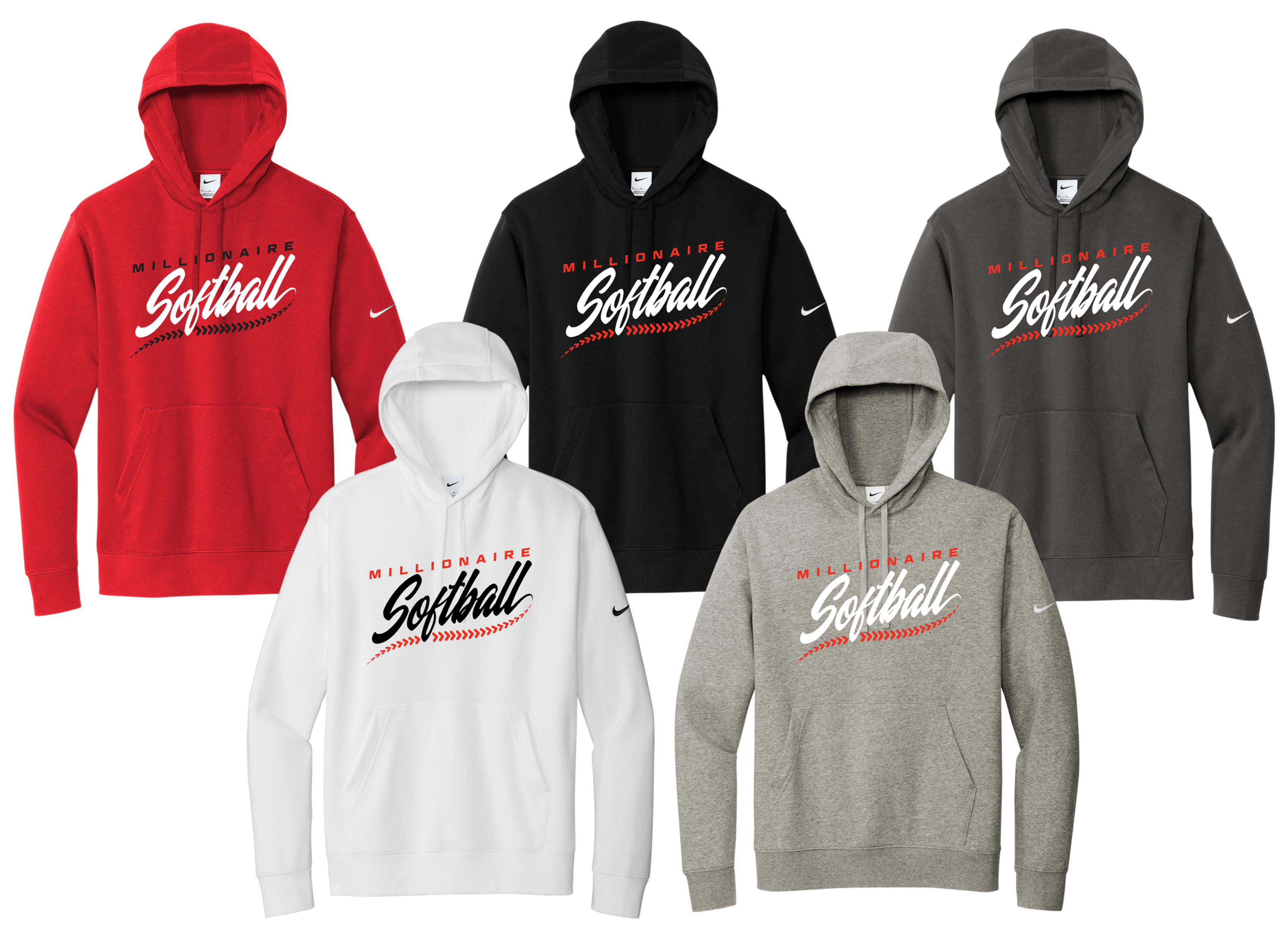 Nike Club Fleece Sleeve Swoosh Pullover Hoodie