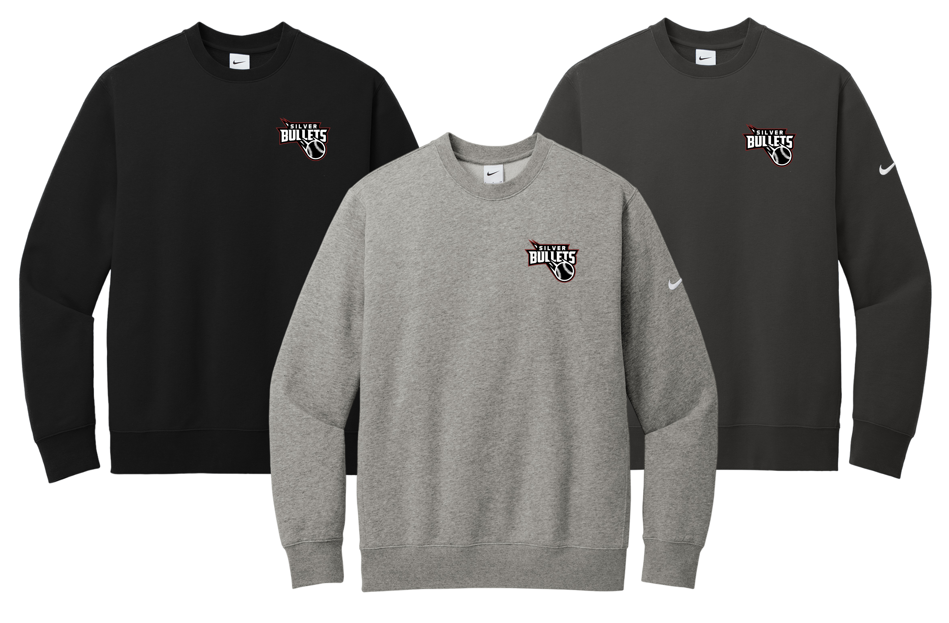 Nike Club Fleece Sleeve Swoosh Crew