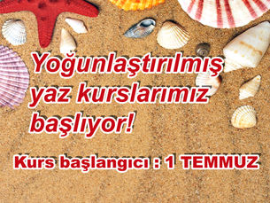Yeni kurslarımız 1 Temmuz'de başlıyor