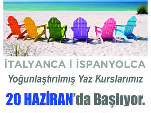 Yoğunlaştırılmış Yaz Kurslarımız 20 Haziran'da başlıyor