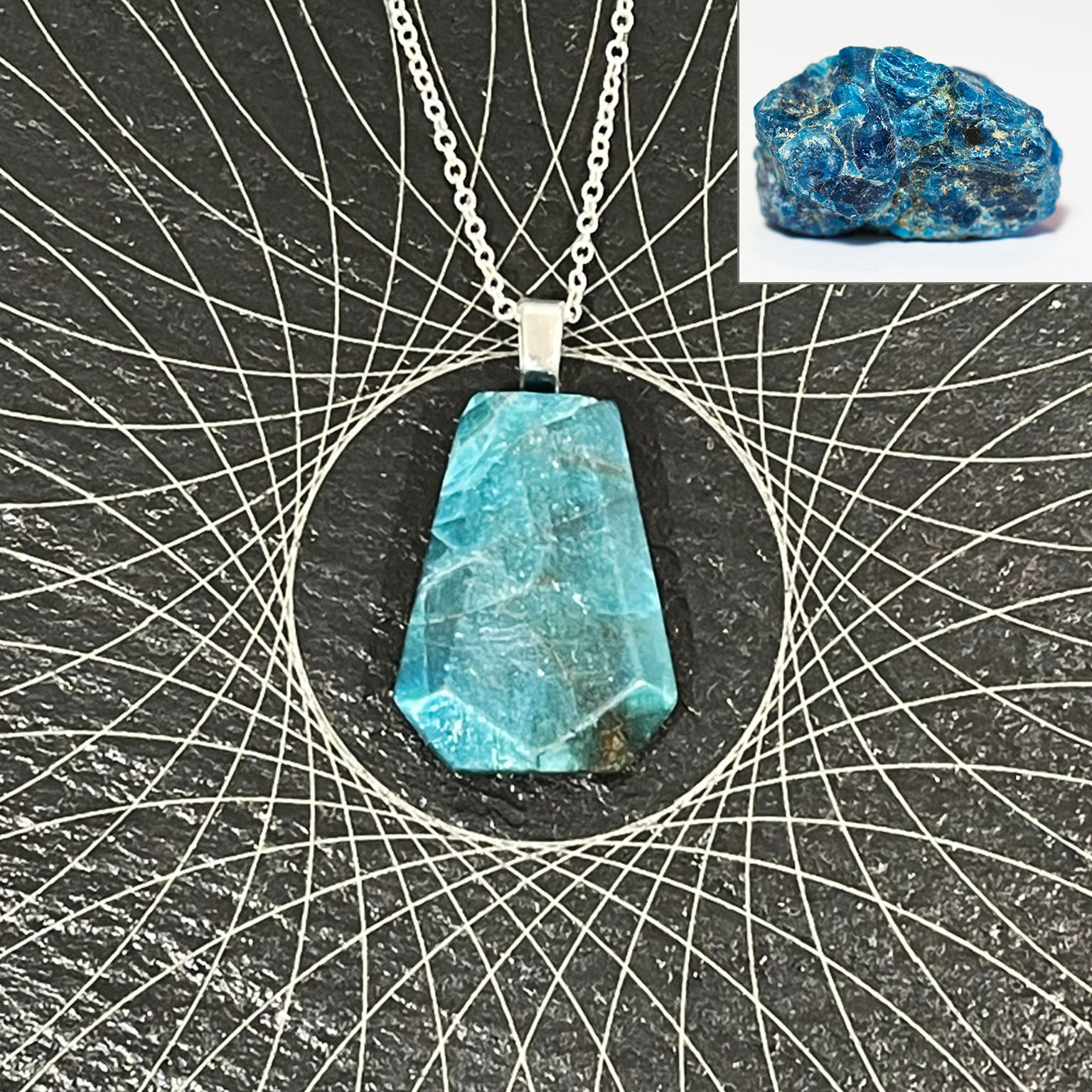 Blue Apatite Necklace