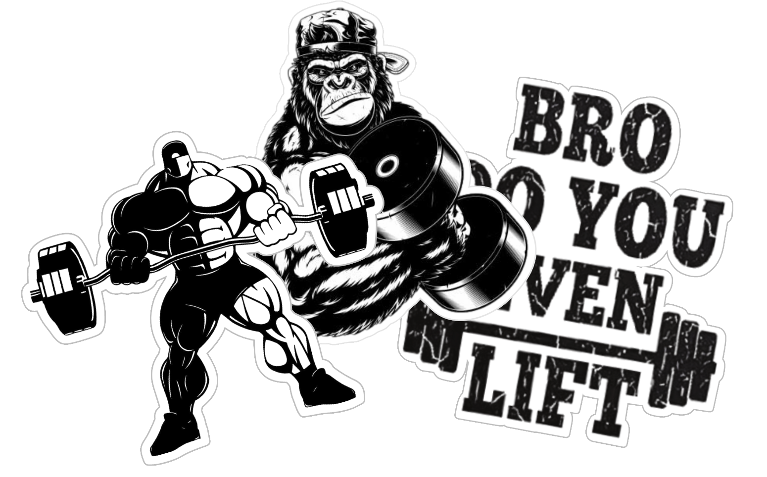 3pk - 3.4 mil white vinyl stickers, made to last.