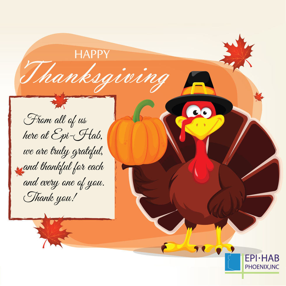 Social media Thanksgiving post for Epi-Hab