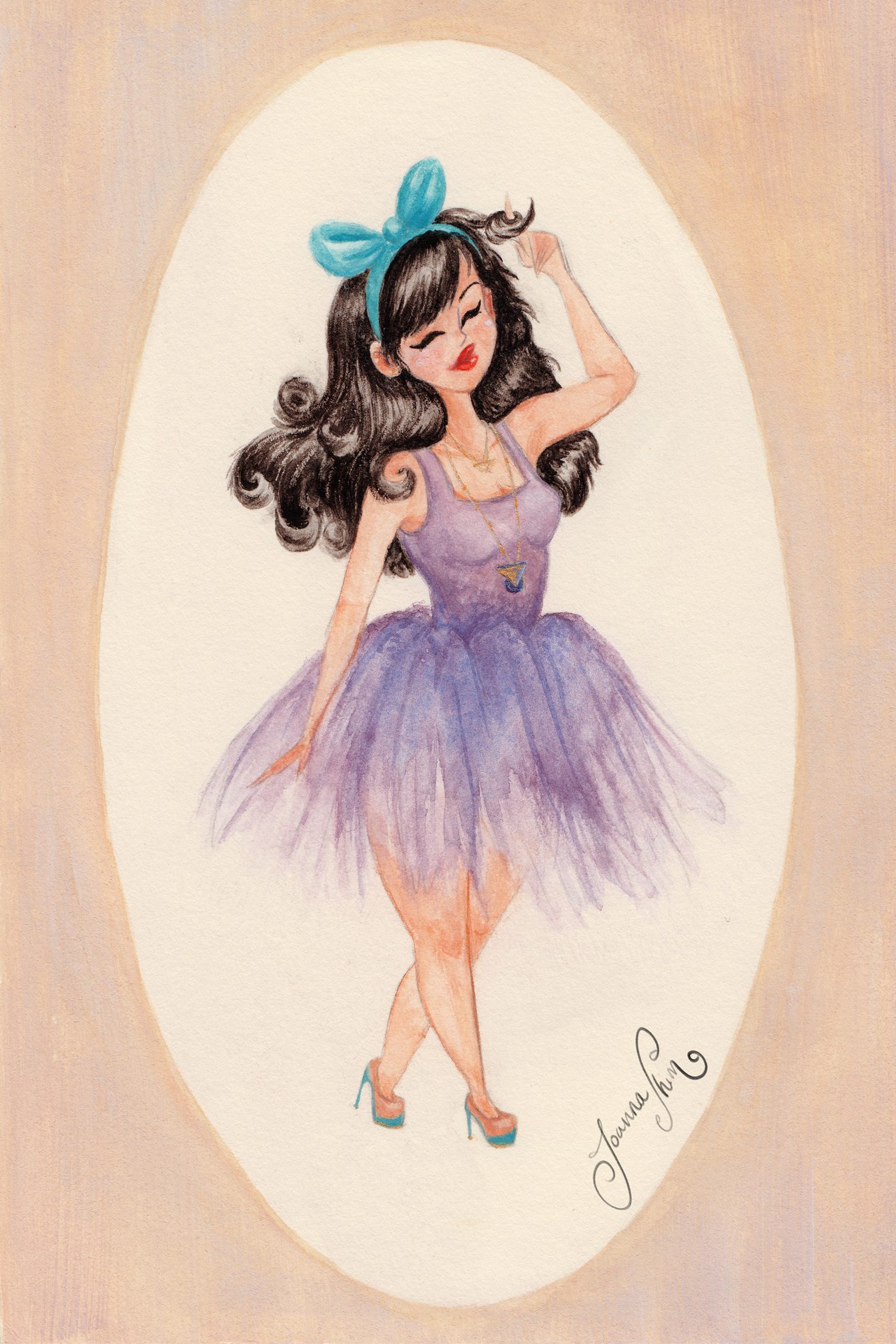 love a tulle skirt, wanted to incorporate them into my paintings