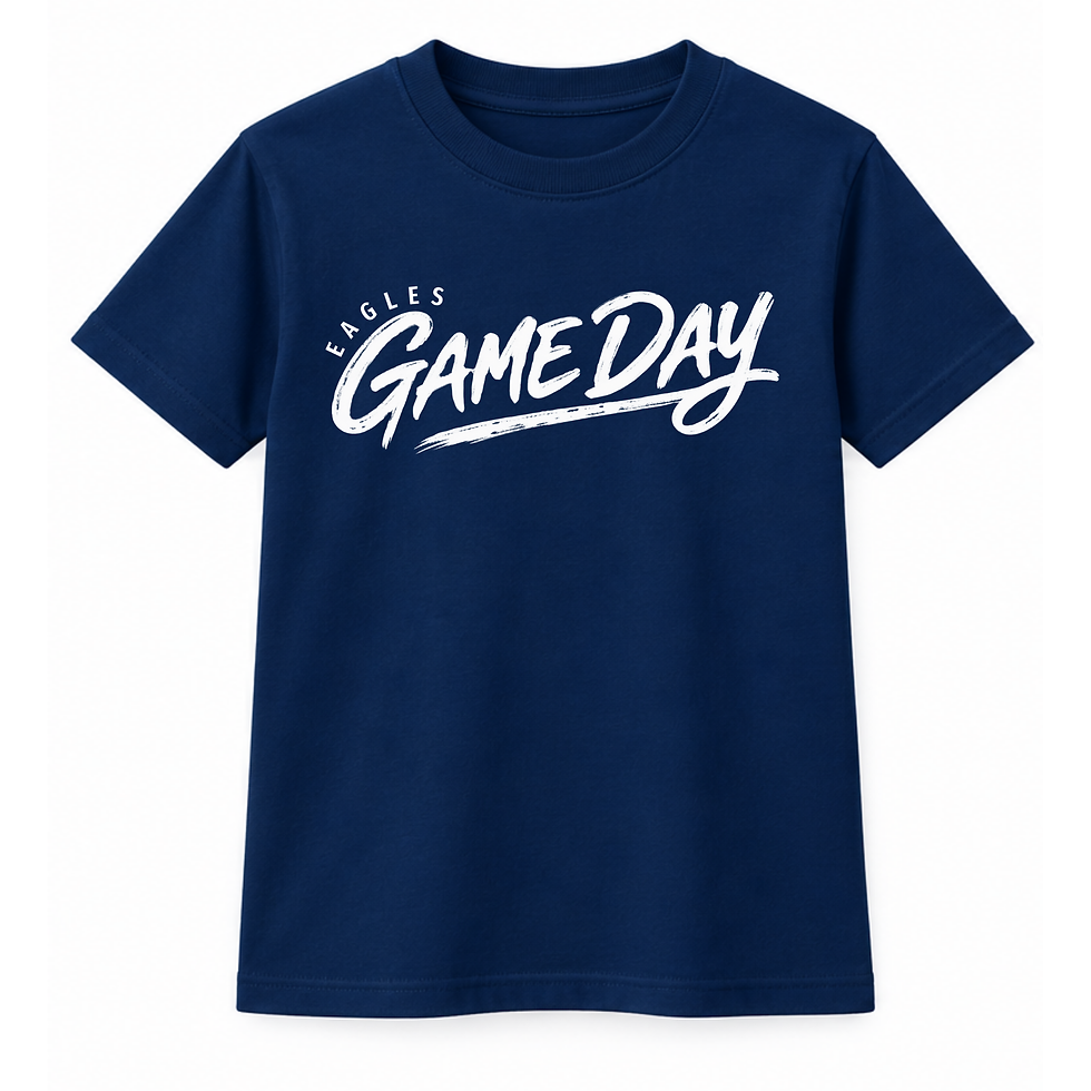 Eagles Game Day Slant – White design
