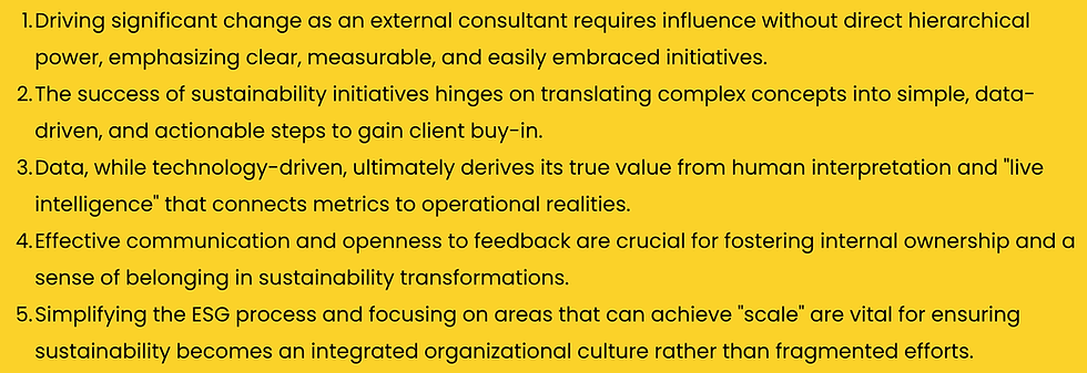 Text on a yellow background lists leadership qualities: empathy, humor, reading, intellectual curiosity, and diverse intelligence over specialization.