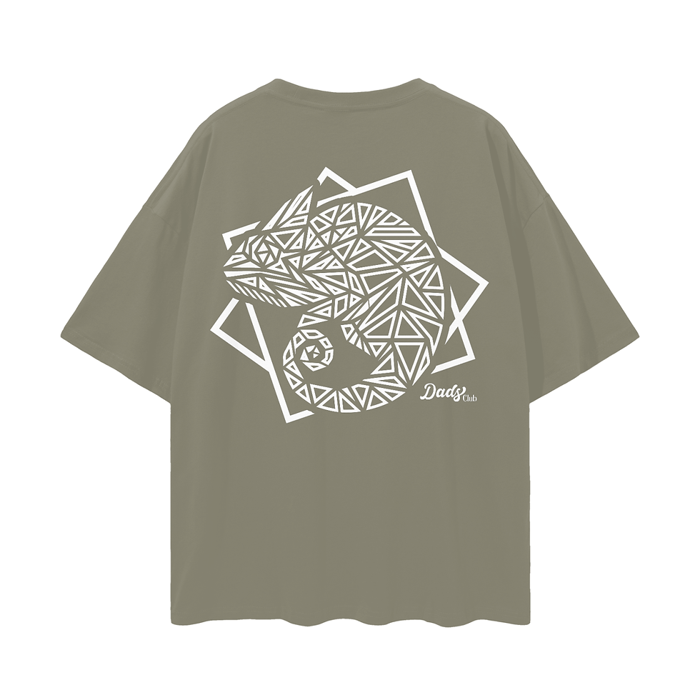 Thumbnail: White Lizard | Oversized T-Shirt | The Dads Club Collection
