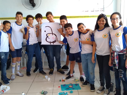 Aula de arte 7º ano.