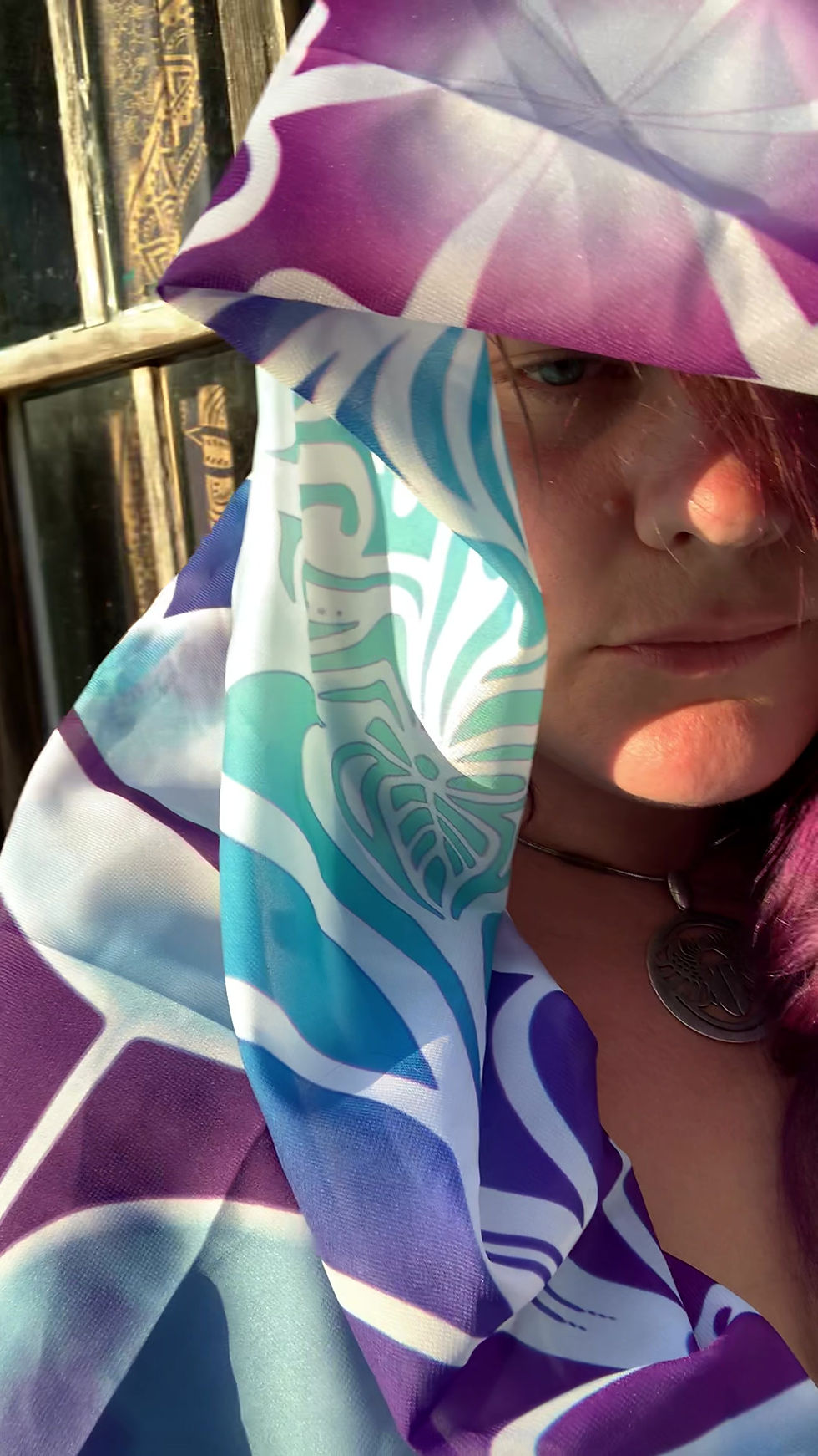 Thumbnail: Sunstar Rainseed Vibrant, Semi-translucent Scarf
