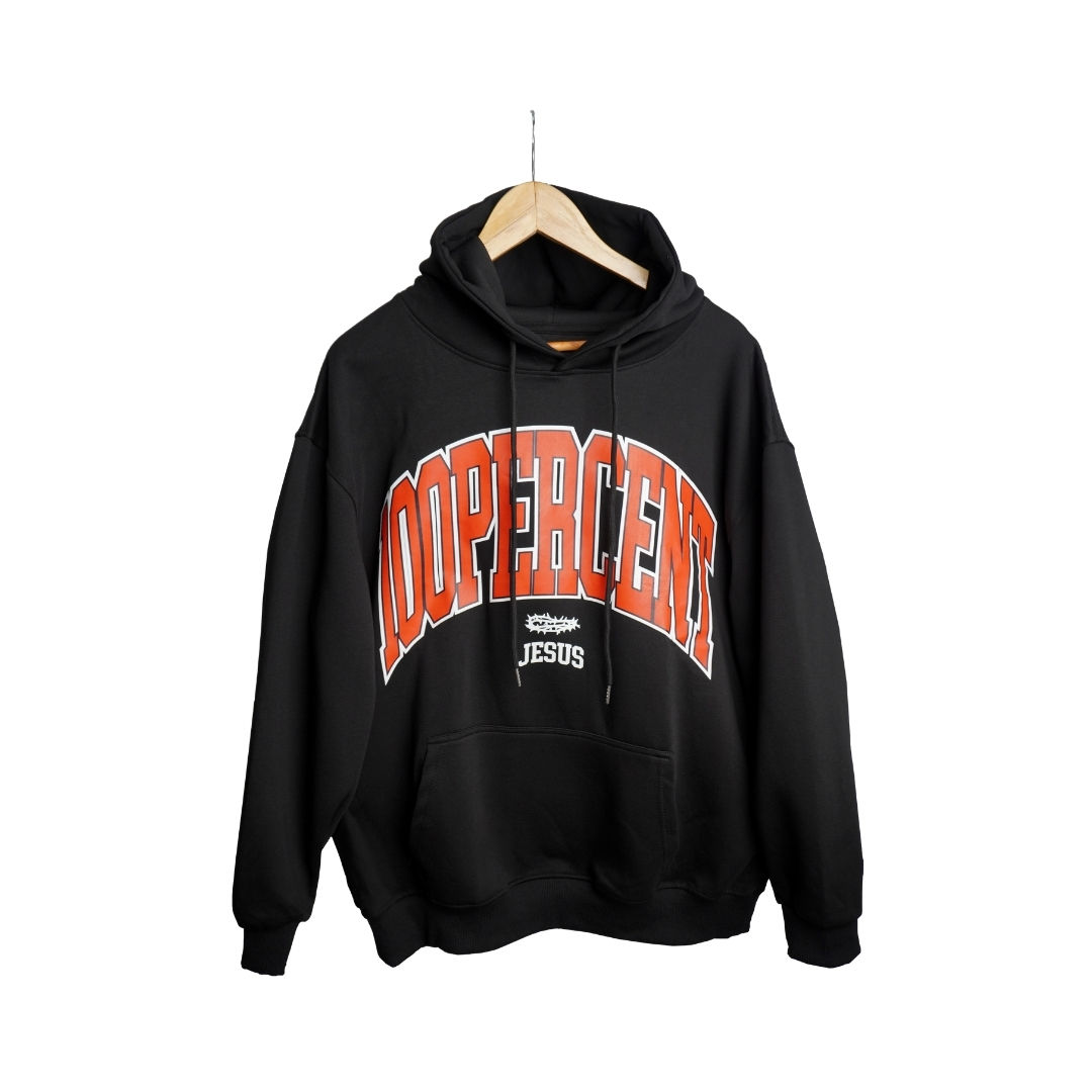 100% JESUS OVERSIZED HOODIE