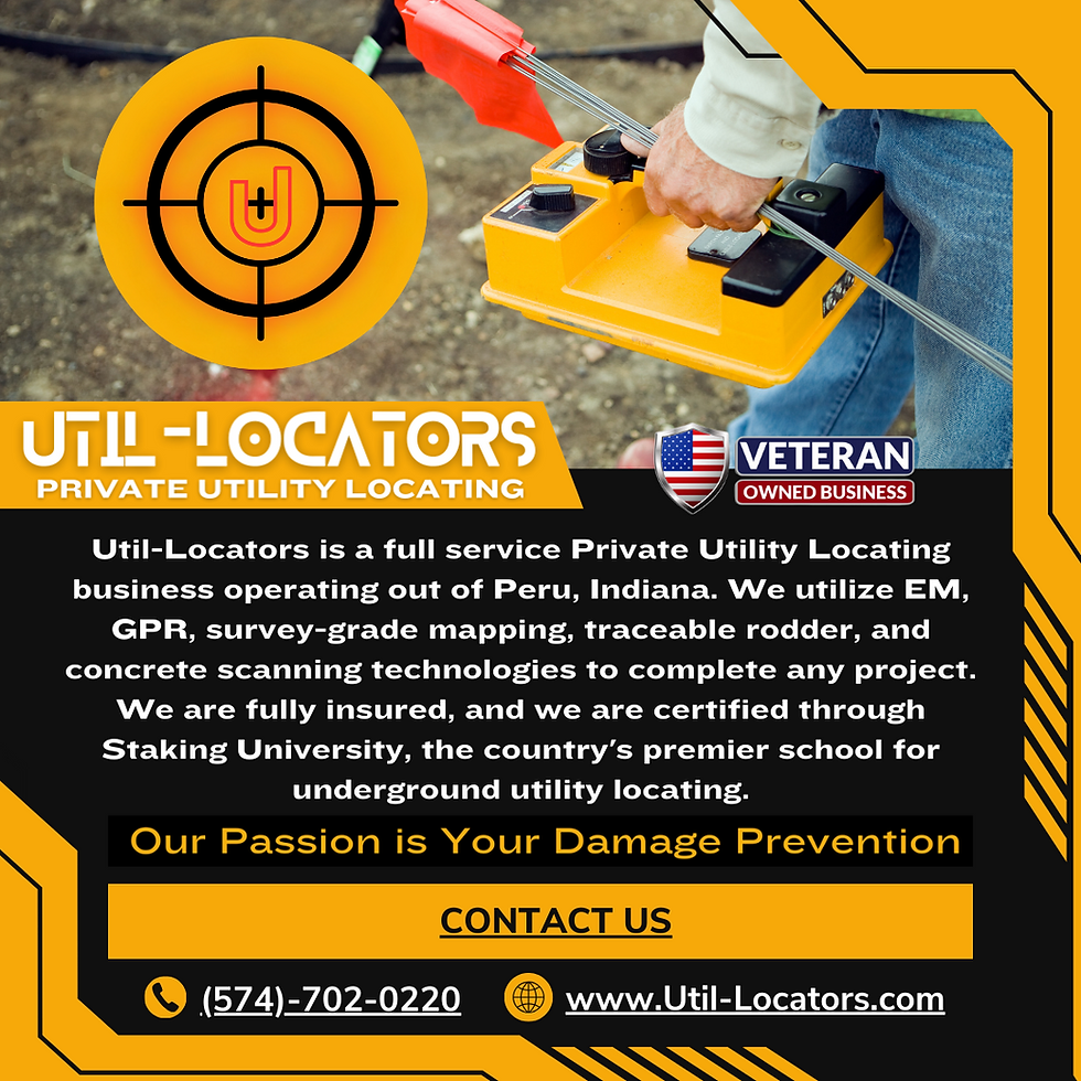 UTIL-LOCATORS utilize ground penetrating radar (GPR)