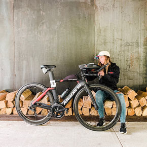 Joannie InZeKarpet au IronMan 70.3 Lake Placid