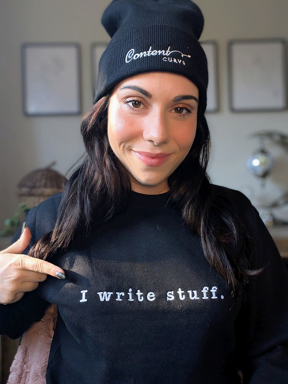 Thumbnail: "What do you do for a living?" Crewneck