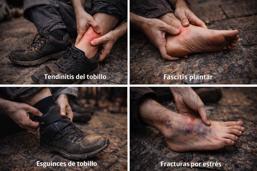 Serie de lesiones en costaleros