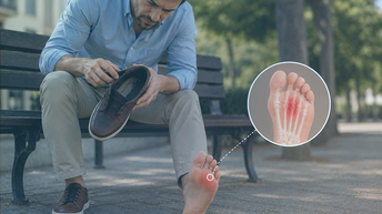 Sensación de tener una piedra dentro del zapato al caminar por Neuroma de Morton o metatarsalgia