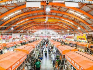 Foto panorâmica do mercadão municipal