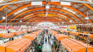 Foto panorâmica do mercadão municipal