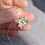 Thumbnail: Silver, 18ct Gold & Ruby Blodyn Pendant