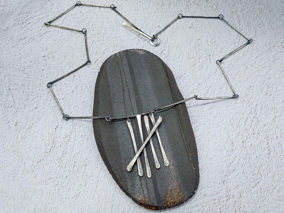 Thumbnail: Silver Tally Necklace